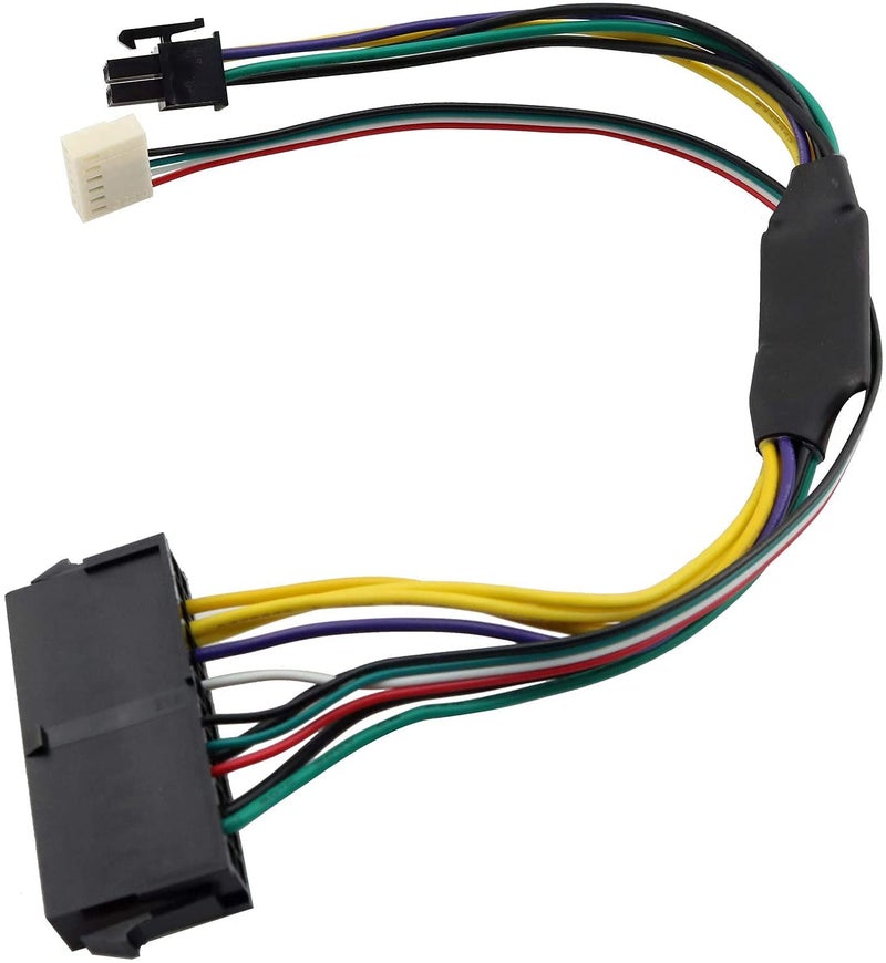 Longdex 30cm/11.8 Inch 24-Pin to 6-Pin 18AWG ATX PSU Power Supply Adapter Cable for HP Z230 Z220 SFF Motherboards - Image 3